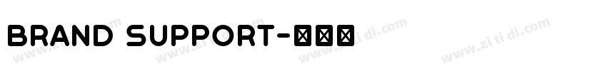 Brand support字体转换